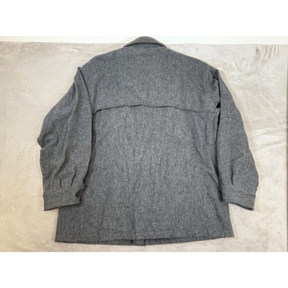 Woolrich Herringbone Wool Shacket Jacket Shirt Mens Size L Size Vintage - Picture 10 of 10